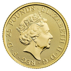 The Queen’s Beasts 2019: The Falcon of the Plantagenets 1/4 oz Gold