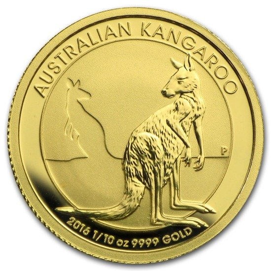 Australijski Kangur 1/10 uncji Złota 2016