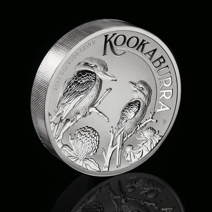 Kookaburra 5 oz Silber 2023 Incused