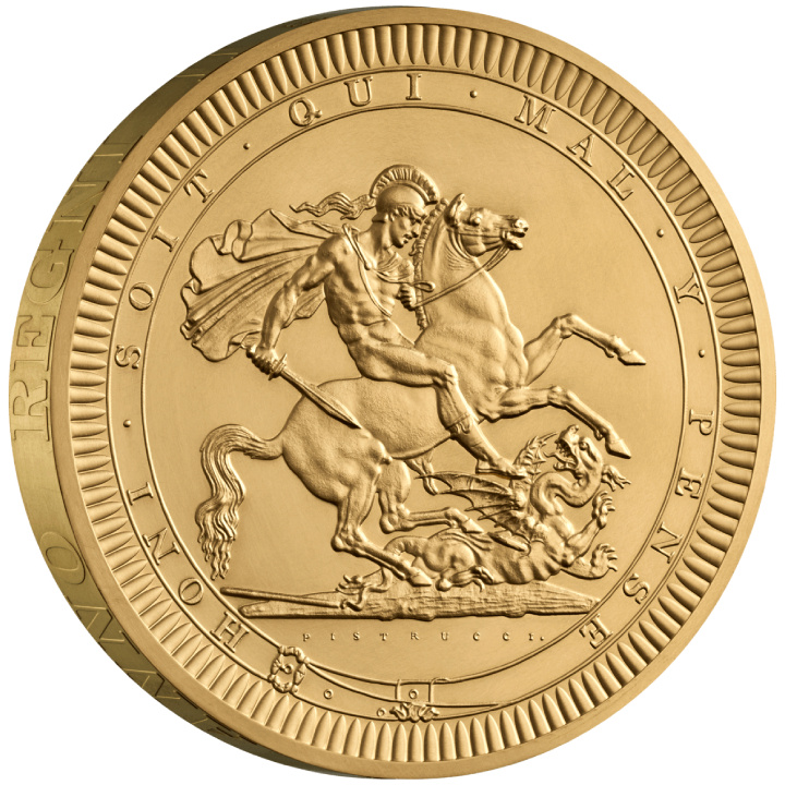 Great Engravers - Benedetto Pistrucci St George and the Dragon 1000 grams Gold 2024 Proof