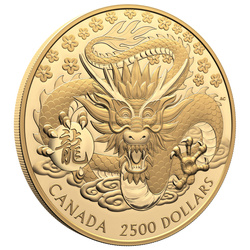 Canada: Lunar Year of the Dragon $2500 Złoto 2024 Proof