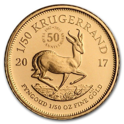 Krugerrand 1/50 oz Gold 2017 (50th anniversary)