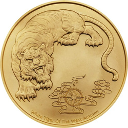 Samoa: Four Guardians - White Tiger 1 oz Gold 2023