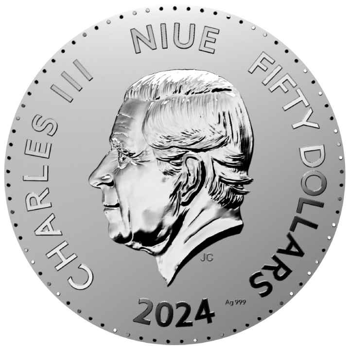 Niue: Año del Dragón 1000 gramos Plata 2024 Prooflike