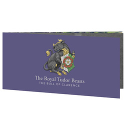 Juego de 2 monedas The Royal Tudor Beasts: The Bull of Clarence 2 x 1 oz Silver 2023 Proof