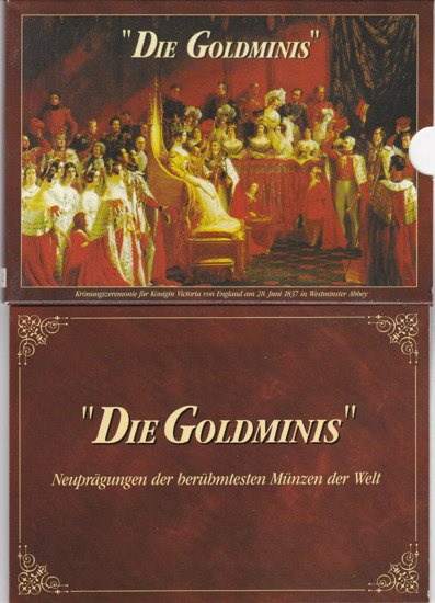 Set di 5 monete d'oro “Die Goldminis”