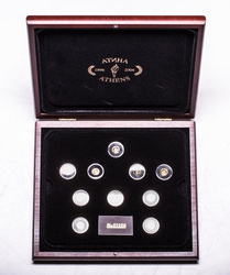 Ensemble Jeux Olympiques d'Athènes 1,24 gramme x 10