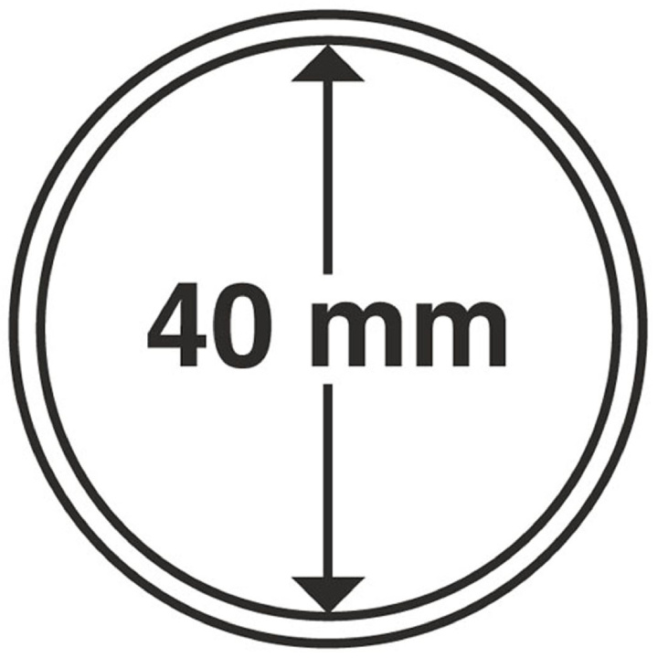 Leuchtturm - Capsulă din plastic pentru monedă 40 mm 100 bucăți