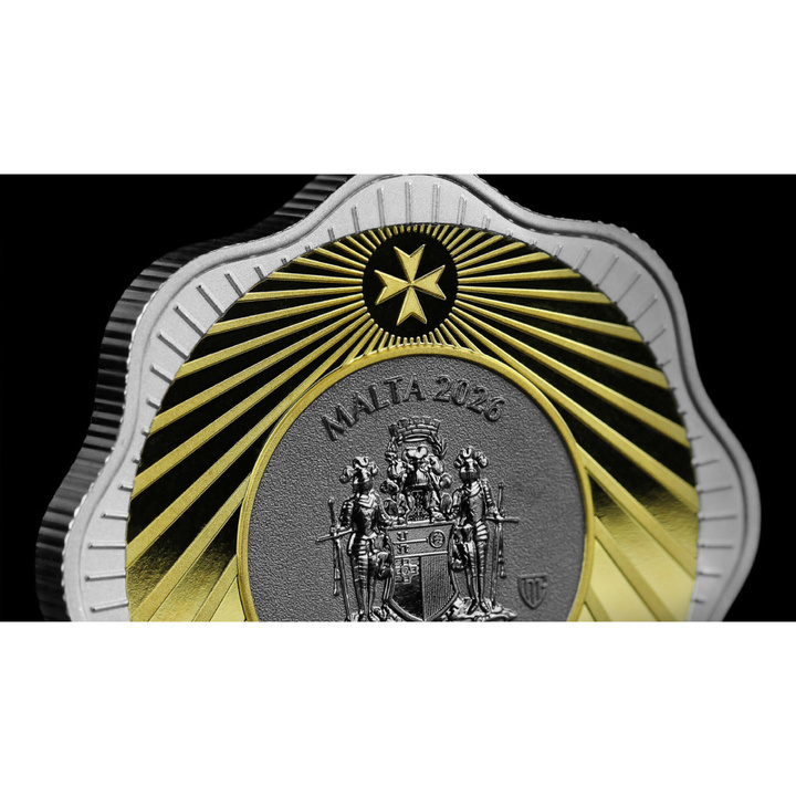 Gilded Silver Coin Maltese Pharaoh Hound 1 oz Silver 2026