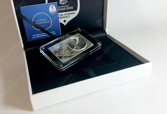 Silver Bar & Coin FIFA World Cup 3 oz 2018