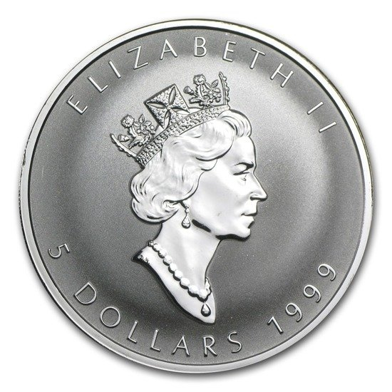 Canadian Maple Leaf 1 oz Silver 1999 Rabbit Privy