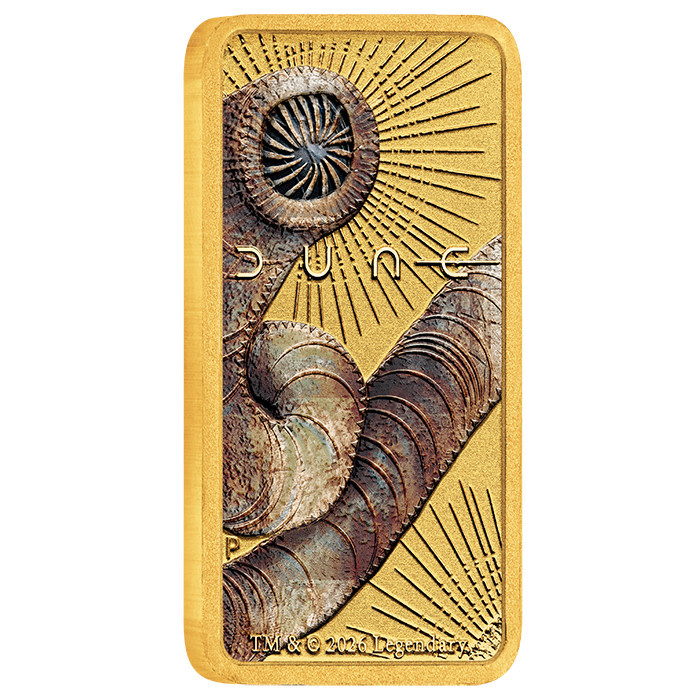 Lingou de aur The Perth Mint Dune colorat 1 g 2026