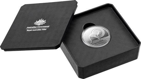 Outback Majesty: Australijski Kangur 1 uncja Srebra 2021 Proof