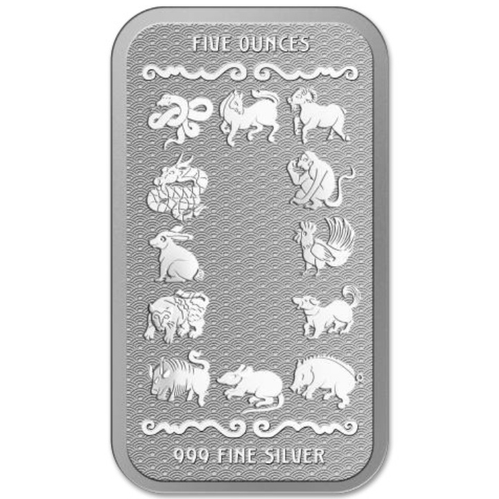 Lingotto PAMP Year of the Snake 5 oz argento 2025