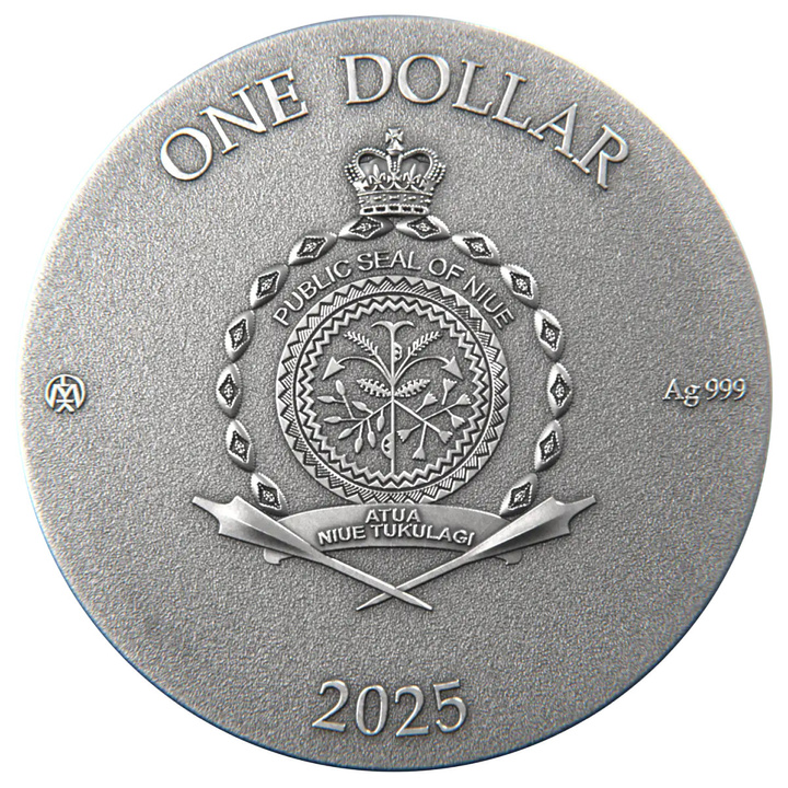 Niue: White Rabbit Rest colored 1 Ounce Silver 2025 Prooflike