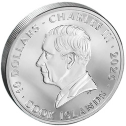 Srebrna Moneta Cook Islands: Head vs. Heart kolorowany 2 uncje Srebra 2026 Proof