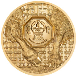 Mongolsko: Zlatá mince Bizon 1/10 oz 2025 proof