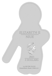 Niue: Pastel de colores 1 oz Plata 2021