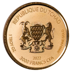 Tchad : Egyptian Relic - Kek Frog God 1 once d'or 2022 Proof