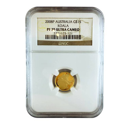 Australischer Koala 1/10 Unze Gold 2008 NGC – Red Spot