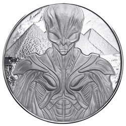 Moneta d’argento Scottsdale Mint: Alien 5 once d’argento 2025