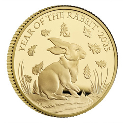 Royal Mint Lunar: Rok Królika 1/4 uncji Złota 2023 Proof