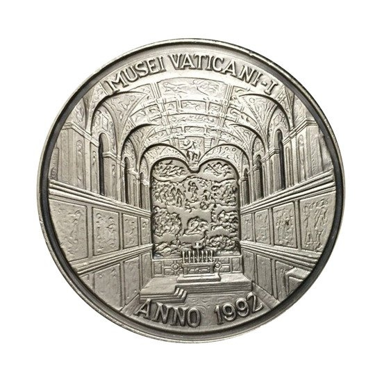 Schaffung von Adam 29,35 Gramm Silver Round 1992 2/2-