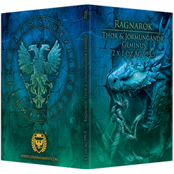 Set di monete d'argento Ragnarök: Thor e Jörmungandr Geminus dorate 2 × 1 oncia d’argento 2026