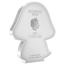 Niue: Star Wars - Chibi ‘Kylo Ren’ colorato 1 oncia d'argento 2021 Proof