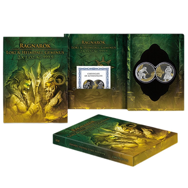 Set de 2 monede din argint Germania Mint: Ragnarök - Loki și Heimdall 2 x 1 uncie argint 2025