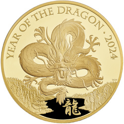 Royal Mint Lunar: Rok Smoka 1000 gramów Złota 2024 Proof
