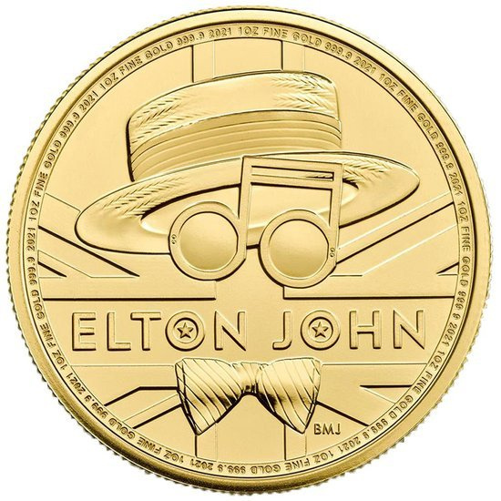 Légendes de la musique : Elton John 1 once d'or 2021