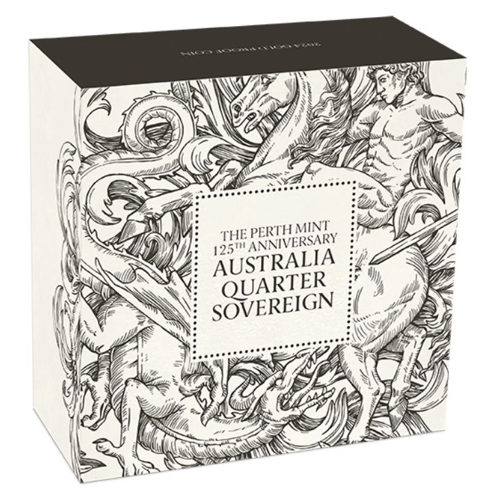 Perth Mint 125. rocznica powstania - 1/4 Suwerena Australijskiego Złoto 2024 Proof