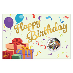 Happy Birthday Coloured 1/2 Ounce Silver 2026 Proof