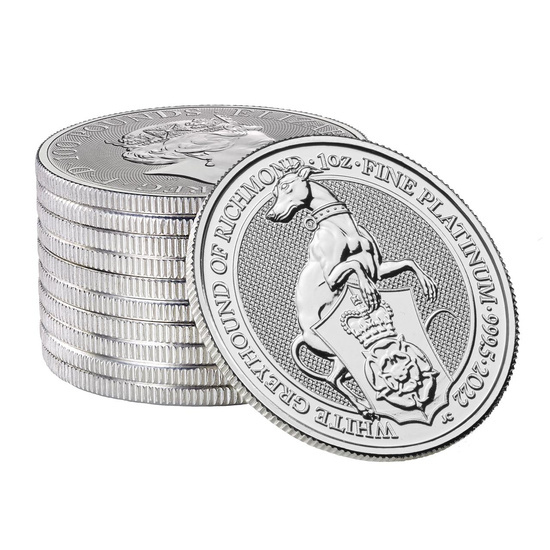 Bestias de la Reina: Carta Blanca de Richmond 1 oz Platino 2022