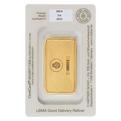 Gold Bar 1oz C Hafner