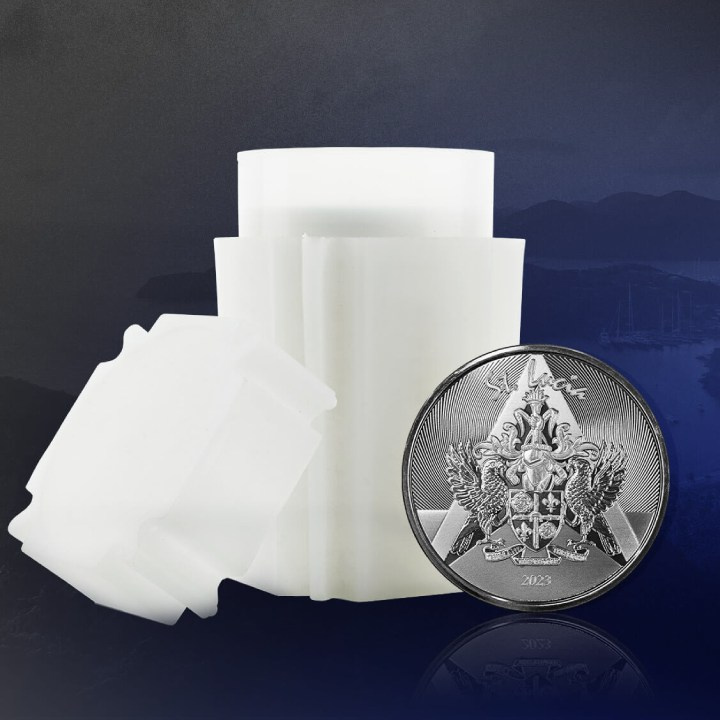 Santa Lucía - Escudo de Armas 1 oz Plata 2023 Prooflike