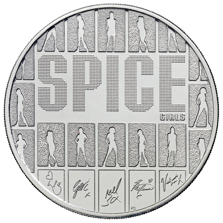 Монета от медно-никелова сплав Spice Girls £5 2026