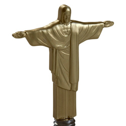 Kamerun: Chrystus Odkupiciel pozłacany 1 uncja Srebra 2025 Shaped Coin