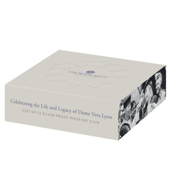 Celebrating the Life and Legacy of Dame Vera Lynn £2 Argento 2022 Proof Moneta Piedfort