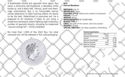 Tuvalu: Street Fighter - Ryu coloreado 1 oz Plata 2022 (Moneda en tarjeta)