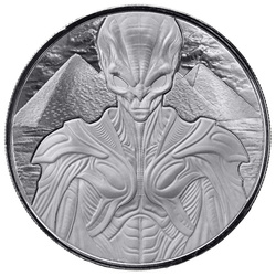 Pièce en argent Scottsdale Mint : Alien 1 once d'argent 2025