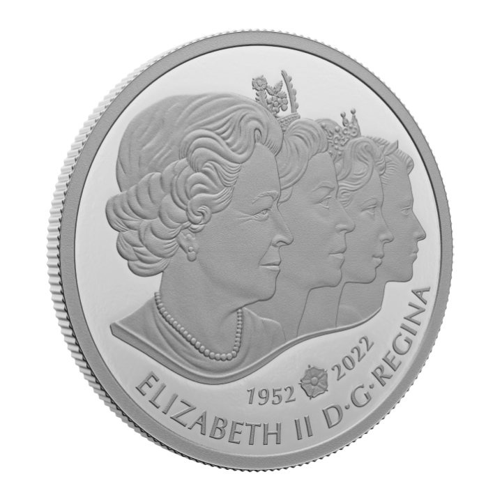 Set Canada: A Tribute to an Extraordinary Life 3 x 1 oncia d'argento 2022 Proof