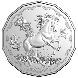 RAM: Lunar - Rok Konia Miedzionikiel 2026 Tetradecagon Coin