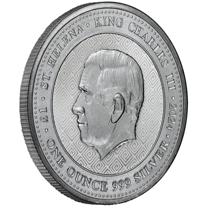 Santa Helena: Búho de Atenas 1 oz Plata 2024