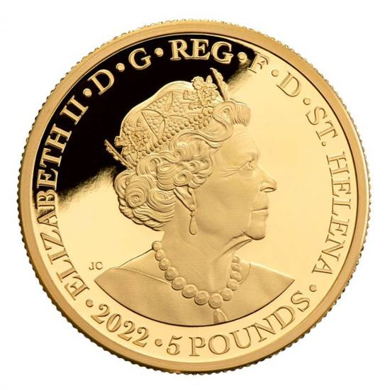 St Helena Una & Redcrosse 1 oz Gold 2022 Proof