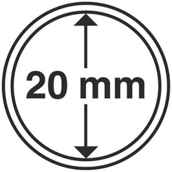 Leuchtturm - Capac din plastic pentru monedă 20 mm 100 bucăți
