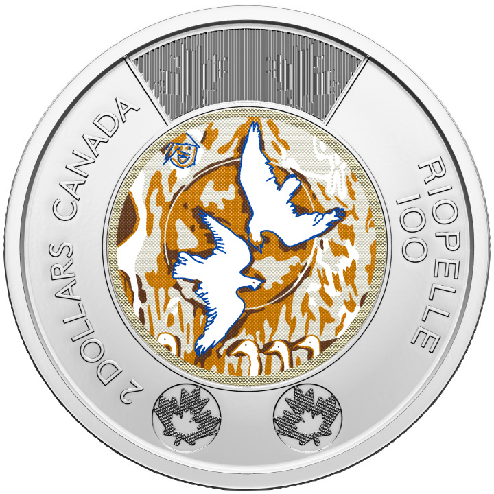 Canada: 100. rocznica urodzin Jean-Paul'a Riopelle'a kolorowany $2 2023