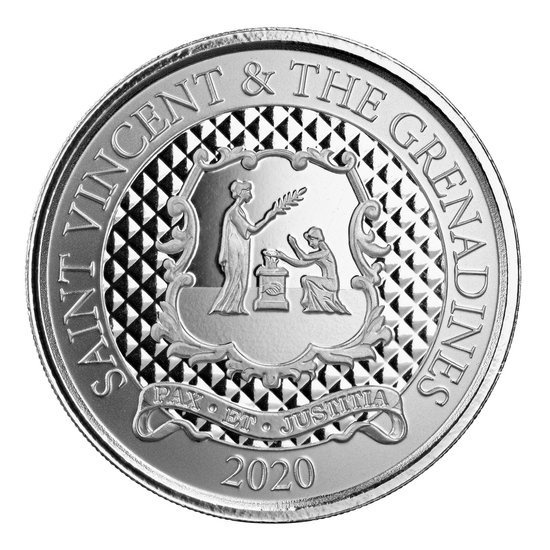 St. Vincent & the Grenadines Pax Et Justitia 1 oz Silver 2020