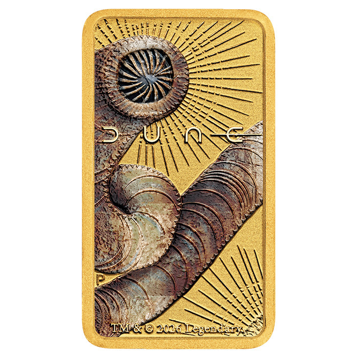 Lingou de aur The Perth Mint Dune colorat 1 g 2026
